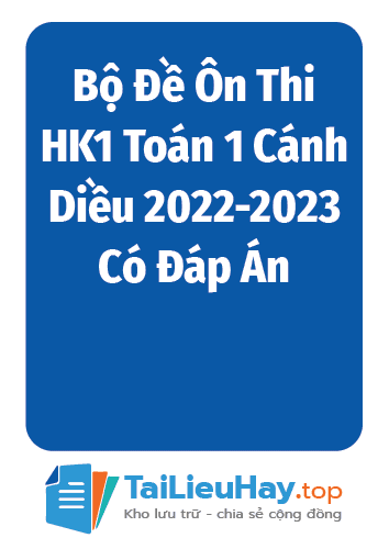 Bộ Đề Ôn Thi HK1 Toán 1 Cánh Diều 2022-2023 Có Đáp Án