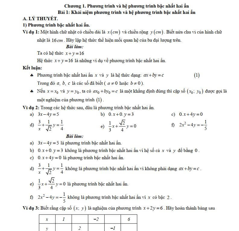 Cơ Bản Toán 9 Tập 1 Theo Chương Trình Mới